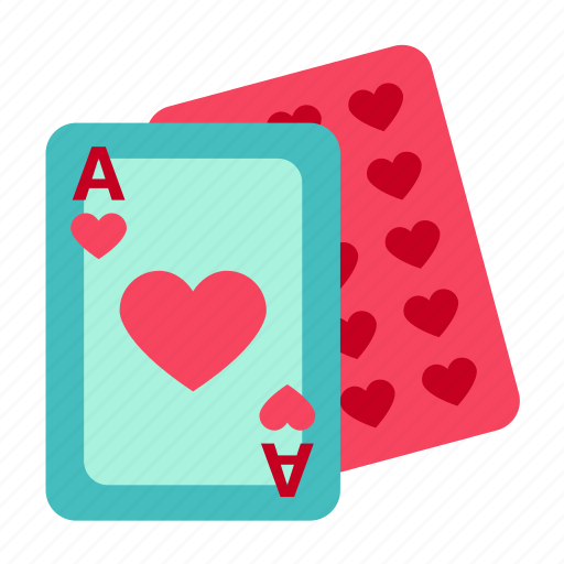 Heart, poker, ace of heart, suit card, game, play card, valentine icon - Download on Iconfinder
