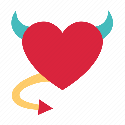 Devil, heart, love, romance, valentine, lover, valentines icon - Download on Iconfinder