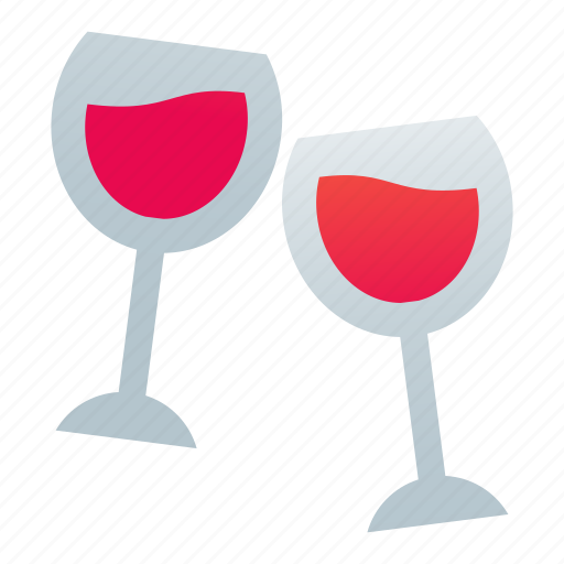 Clink, date, glasses, wine icon - Download on Iconfinder