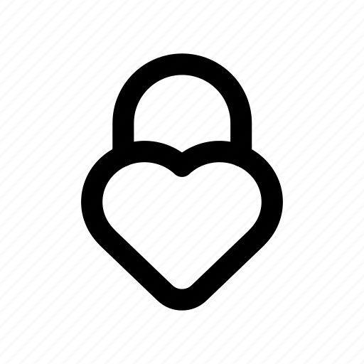 Heart, lock, love, protection, secure icon - Download on Iconfinder
