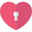 love lock, secure, heart, security