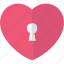 love lock, secure, heart, security 