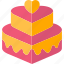 cake, desert, sweet, wedding, heart 