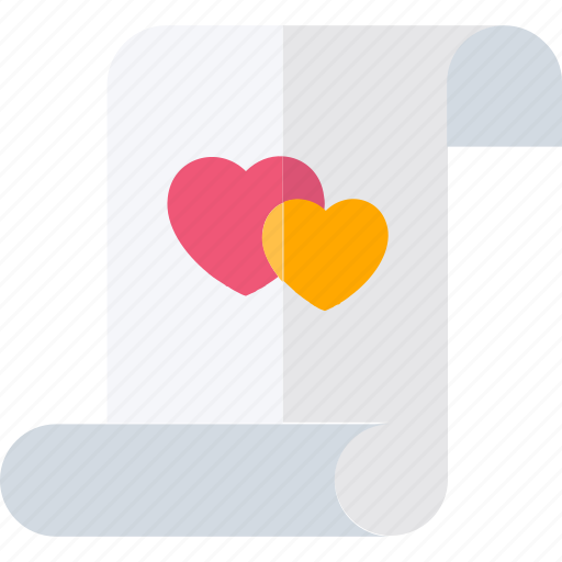 Contract, document, heart, love icon - Download on Iconfinder