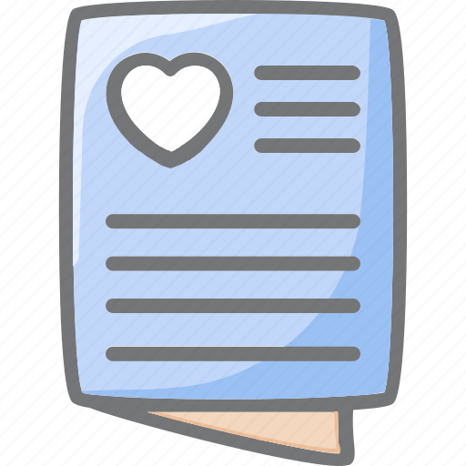 Checklist, document, list, heart, wish icon - Download on Iconfinder