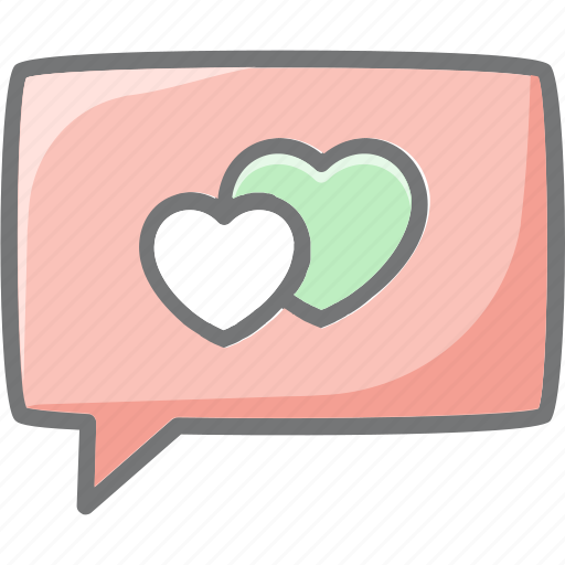 Box, chat, feedback, heart, like icon - Download on Iconfinder