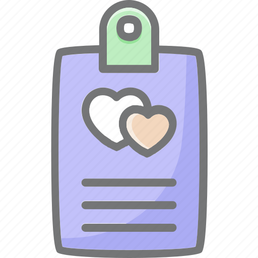 Checklist, perfile, love, heart icon - Download on Iconfinder