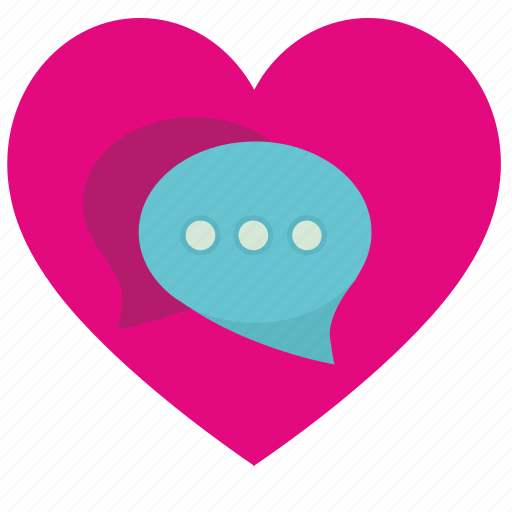 Comment, dialog, heart, love, romantic icon - Download on Iconfinder