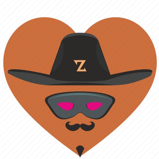 Hat, hero, love, mask, romantic, zorro icon - Download on Iconfinder