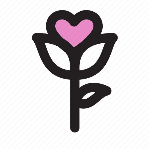 Couple, flower, heart, love, romance, valentine, wedding icon - Download on Iconfinder