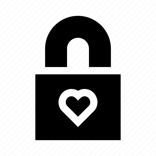 Heart, lock, love, valentines, romantic icon - Download on Iconfinder