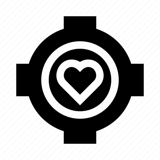Target, love, heart, valentine, romantic icon - Download on Iconfinder