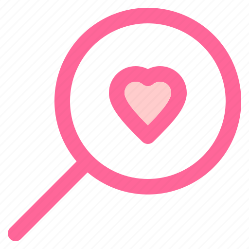Heart, love, relationship, romance, search, valentine icon - Download on Iconfinder