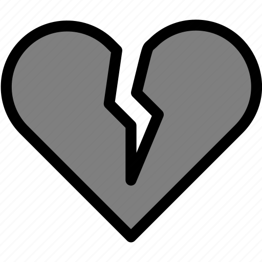 Broken heart, honeymoon, love, relationship, romance, sad, valentine’s day icon - Download on Iconfinder