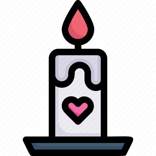 Candle, honeymoon, light, love, relationship, romance, valentine’s day icon - Download on Iconfinder