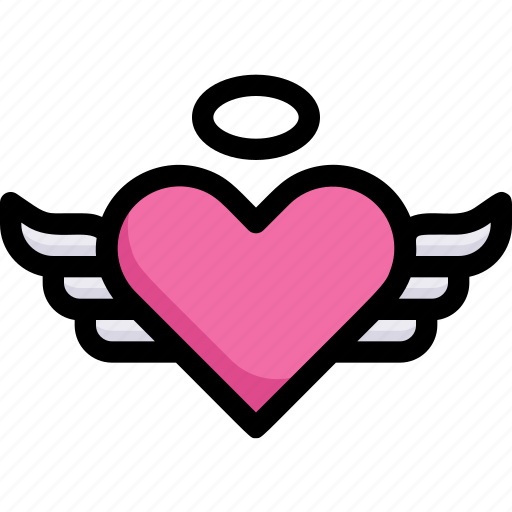 Angel, heart, honeymoon, love, relationship, romance, valentine’s day icon - Download on Iconfinder