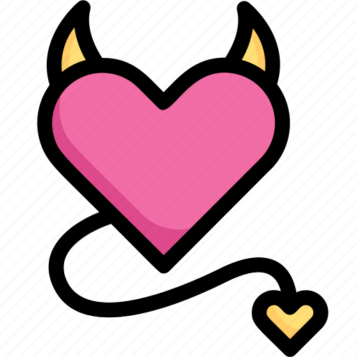 Devil, heart, honeymoon, love, relationship, romance, valentine’s day icon - Download on Iconfinder