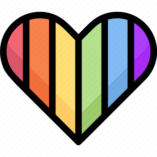 Heart, honeymoon, love, rainbow, relationship, romance, valentine’s day icon - Download on Iconfinder