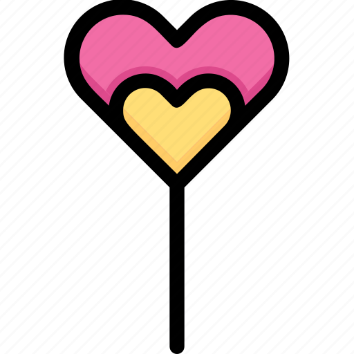 Heart, honeymoon, lollipop, love, relationship, romance, valentine’s day icon - Download on Iconfinder