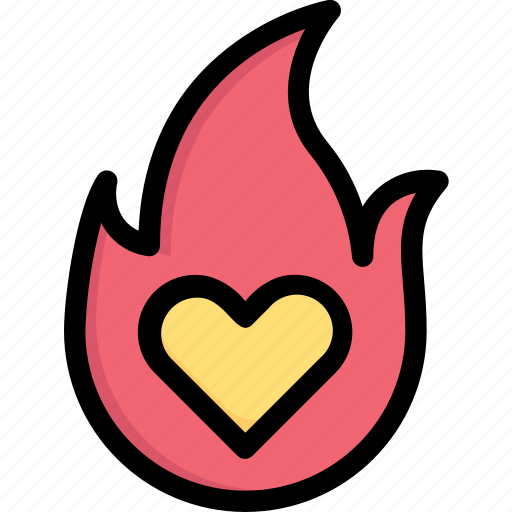 Fire, heart, honeymoon, love, relationship, romance, valentine’s day icon - Download on Iconfinder