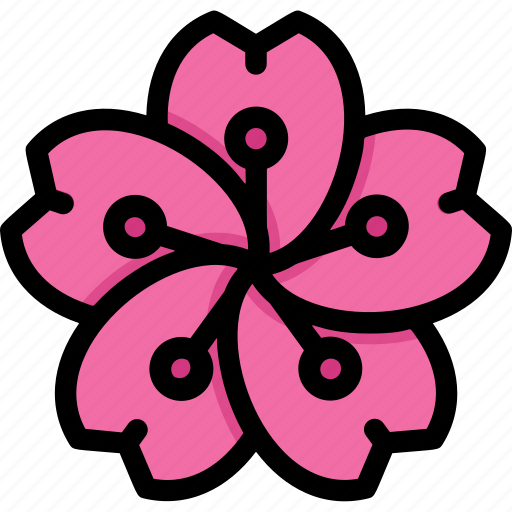 Flower, honeymoon, love, relationship, romance, sakura, valentine’s day icon - Download on Iconfinder