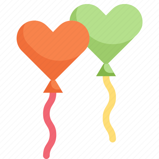 Balloons, heart, honeymoon, love, relationship, romance, valentine’s day icon - Download on Iconfinder