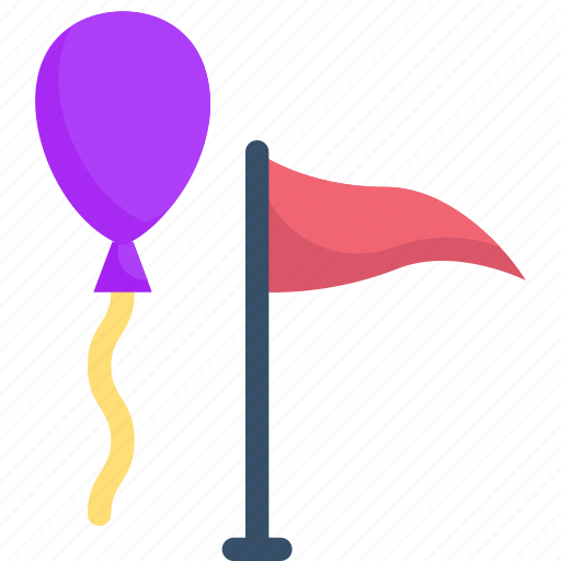 Balloon, flag, honeymoon, love, relationship, romance, valentine’s day icon - Download on Iconfinder