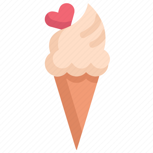 Heart, honeymoon, ice cream, love, relationship, romance, valentine’s day icon - Download on Iconfinder