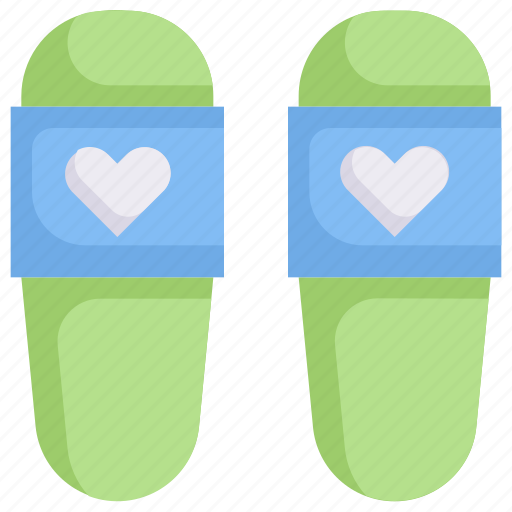 Heart, honeymoon, love, relationship, romance, slippers, valentine’s day icon - Download on Iconfinder