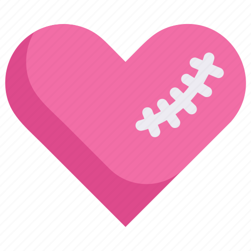 Heart, honeymoon, love, relationship, romance, sewn, valentine’s day icon - Download on Iconfinder