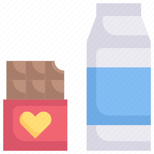 Chocolate, honeymoon, love, relationship, romance, valentine’s day, white milk icon - Download on Iconfinder