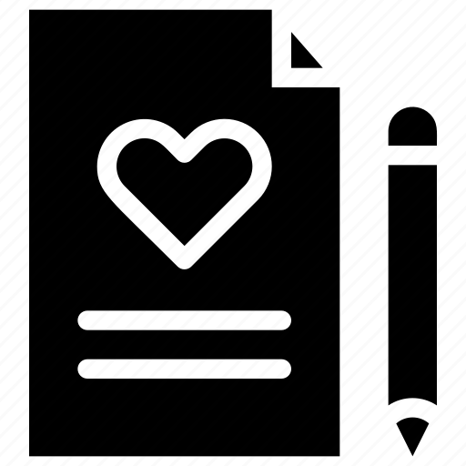 Honeymoon, love, paper, pen, relationship, romance, valentine’s day icon - Download on Iconfinder