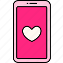 phone, heart, love, valentine, wedding, romantic, cute