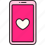 phone, heart, love, valentine, wedding, romantic, cute 