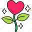 flower, plant, heart, love, valentine, wedding, romantic, cute 