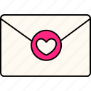 envelope, stamp, heart, love, valentine, wedding, romantic, cute