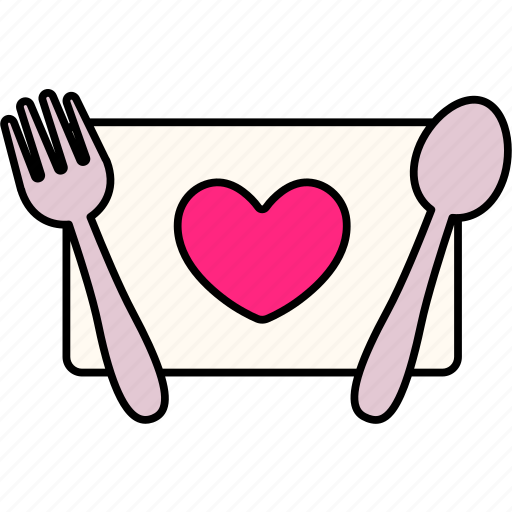 Romantic, dinner, spoon, fork, love, valentine, wedding icon - Download on Iconfinder