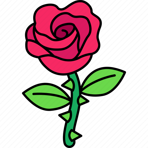 Rose, love, valentine, wedding, romantic, cute, kawaii icon - Download on Iconfinder