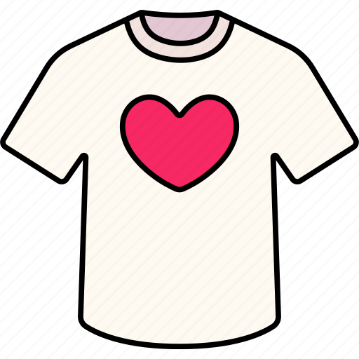 Shirt, heart, love, valentine, wedding, romantic, cute icon - Download on Iconfinder