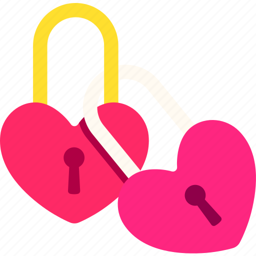 Two, locker, heart, love, valentine, wedding, romantic icon - Download on Iconfinder