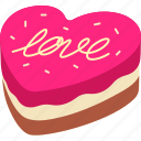 cake, heart, love, valentine, wedding, romantic, cute
