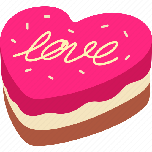 Cake, heart, love, valentine, wedding, romantic, cute icon - Download on Iconfinder