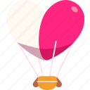 heart, balloon, big, love, valentine, wedding, romantic, cute