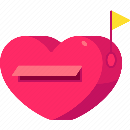 Mailbox, heart, love, valentine, wedding, romantic, cute icon - Download on Iconfinder