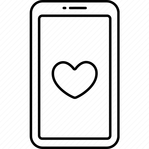 Phone, heart, love, valentine, wedding icon - Download on Iconfinder