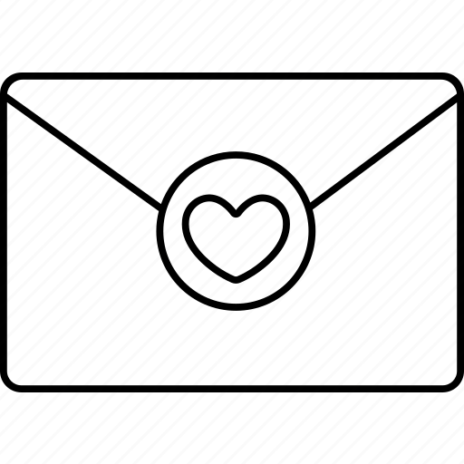 Envelope, stamp, heart icon - Download on Iconfinder