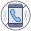 mute, no, phonecall, smartphone 