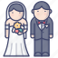 bride, groom, marriage, wedding 