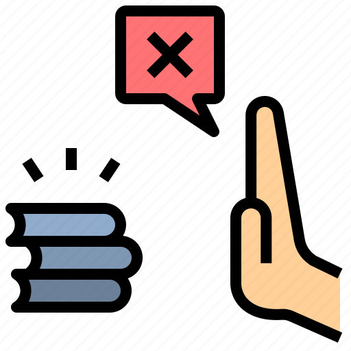 Say, no, reject, work, cancel, task, dislike icon - Download on Iconfinder
