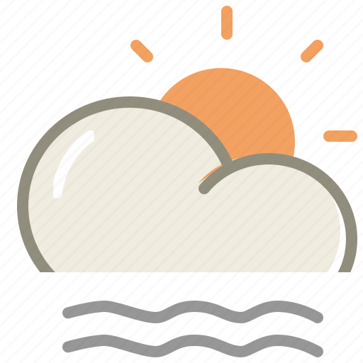 Lightfogday, cloud, fog, forecast, sun, weather icon - Download on Iconfinder